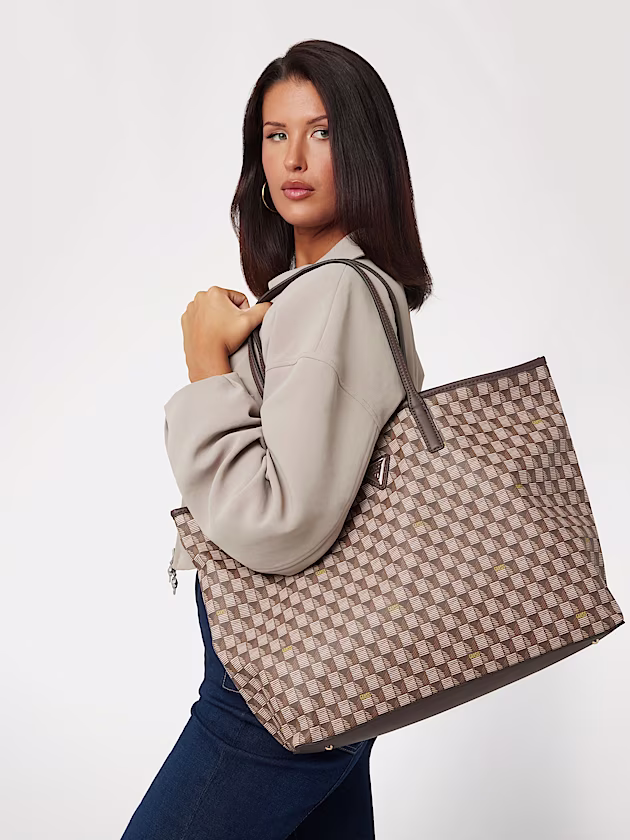 G Wave geometric-print shopper - GUESS