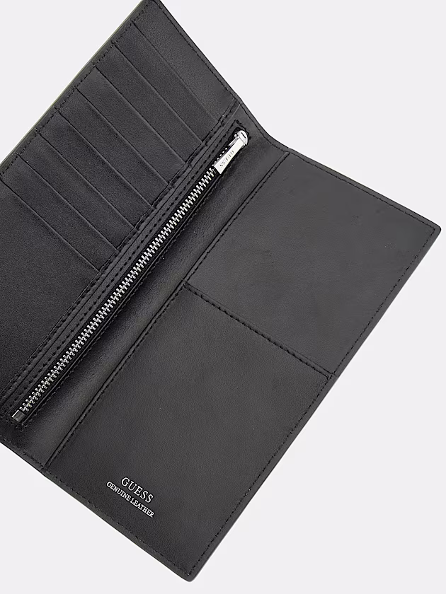 Lyon genuine leather mini wallet - GUESS