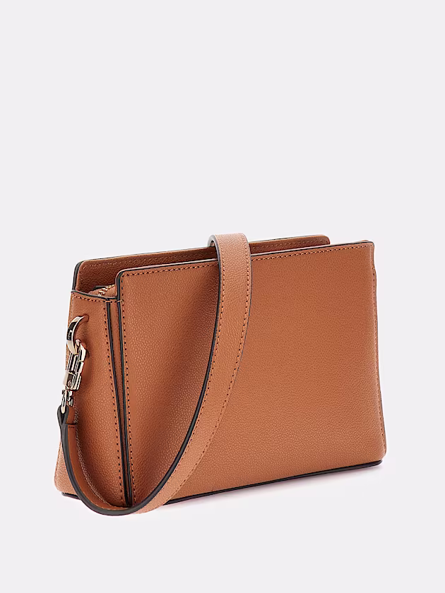 Nastra stitch-detail mini crossbody - GUESS