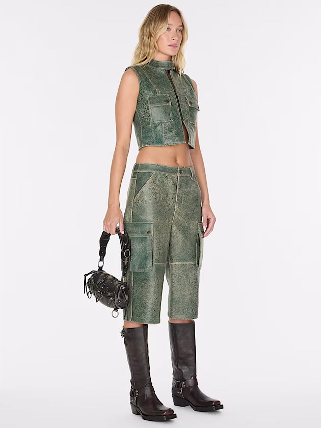 Genuine leather vest - GUESS