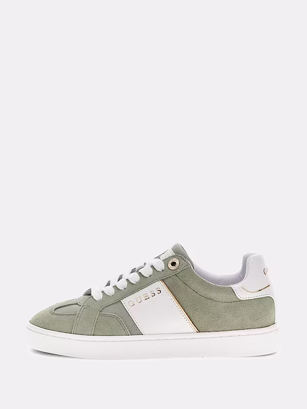 Jrone suede-insert sneaker - GUESS