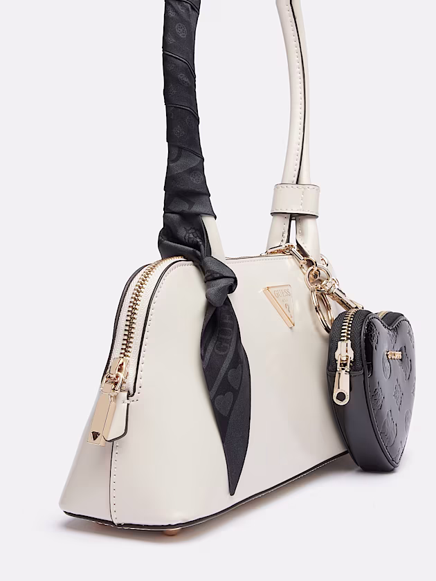 Logo and hearts silk bandeaux - GUESS