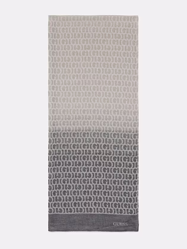 Circe logo-script detail scarf - GUESS