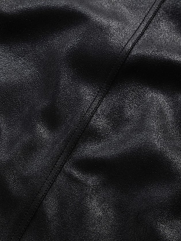 Genuine leather biker jacket - GUESS