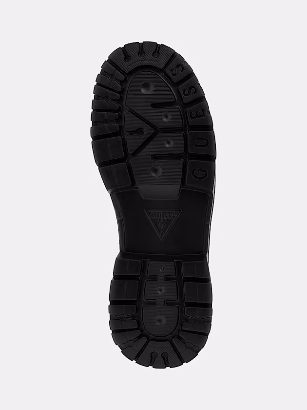 Pamya Leather-Blend Combat Boot - GUESS