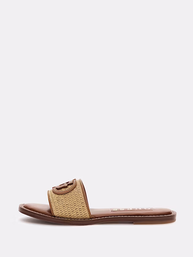 Siyoni leather-blend sandal - GUESS