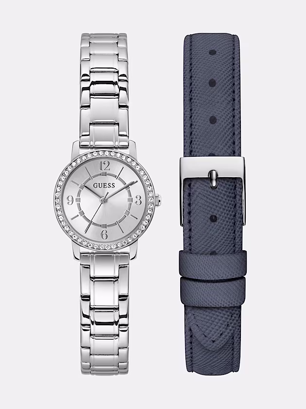Interchangeable straps analogue watch set - GUESS