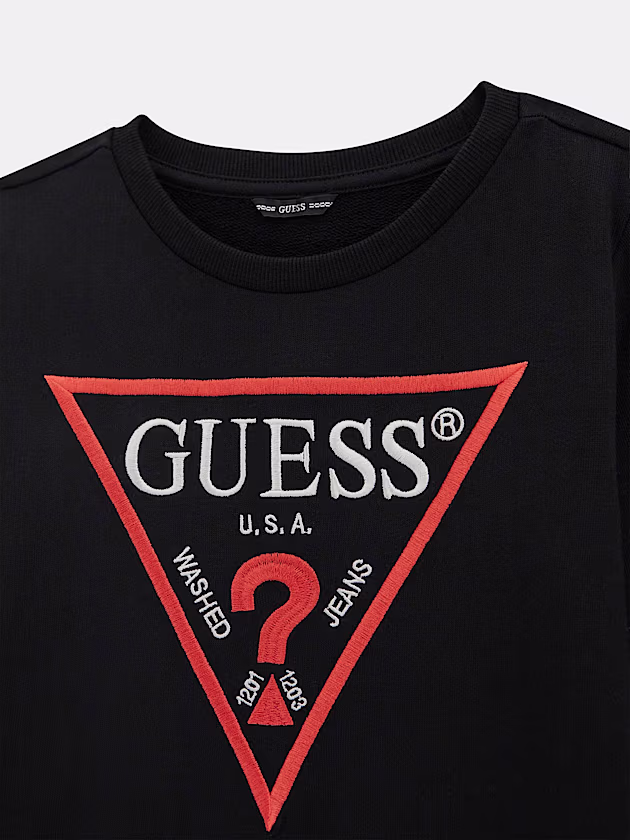 Triangle logo embroidery sweatshirt - GUESS