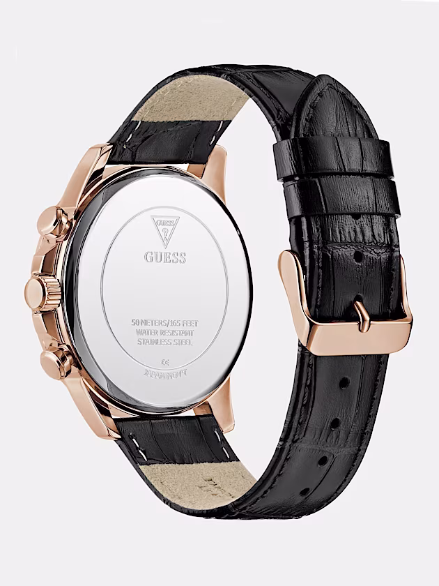 Leather multi-function watch 44 mm - GUESS