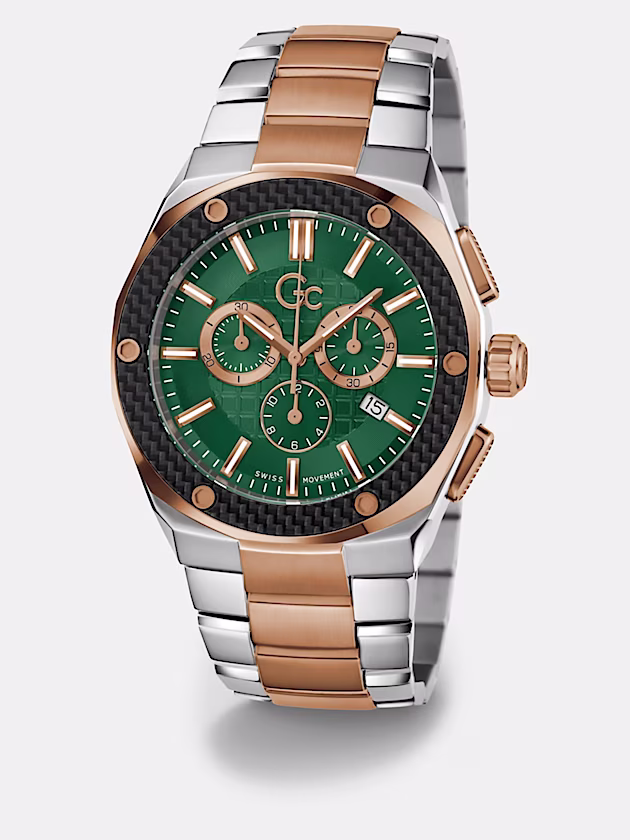 Gc steel chronograph watch - GUESS