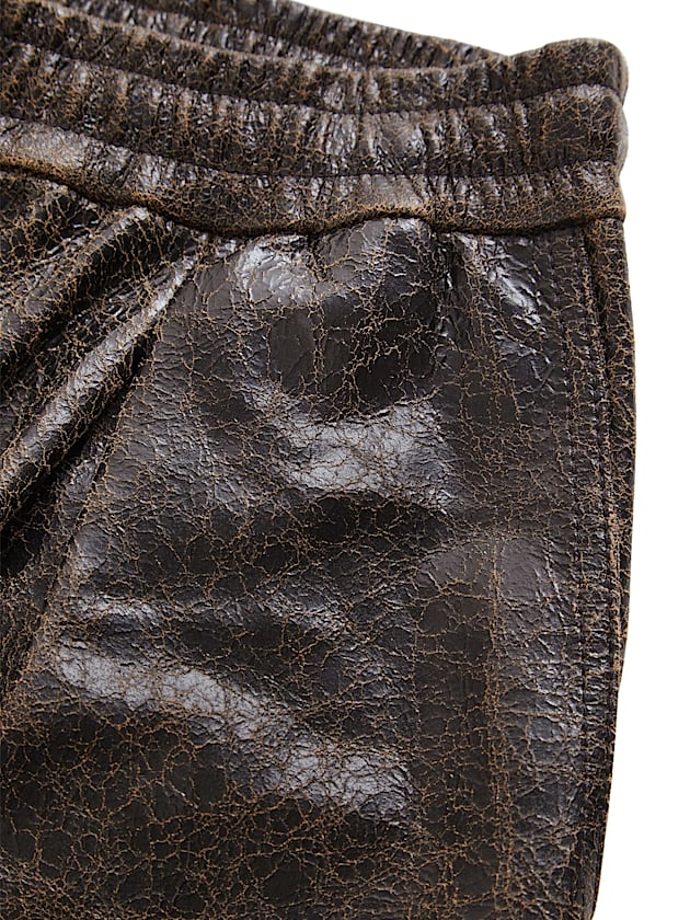 Leather regular pant - GUESS