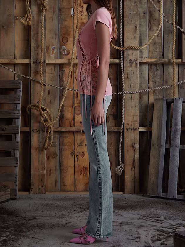 Low rise bootcut denim pant - GUESS