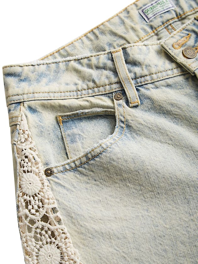 Lace flare denim pant - GUESS