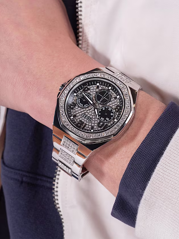 Multi-function crystal watch - GUESS