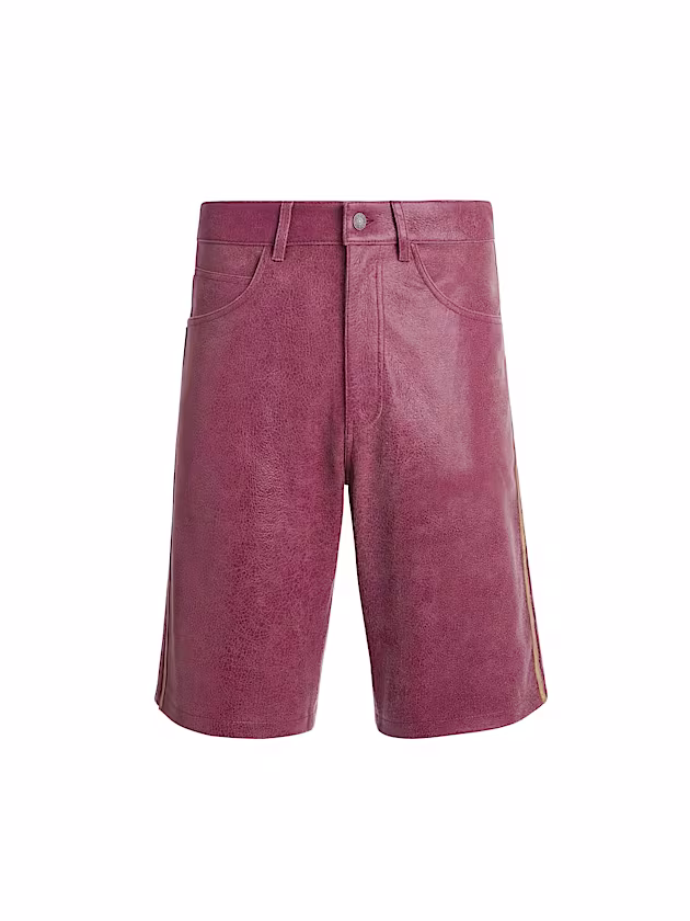 Crackle leather shorts - GUESS