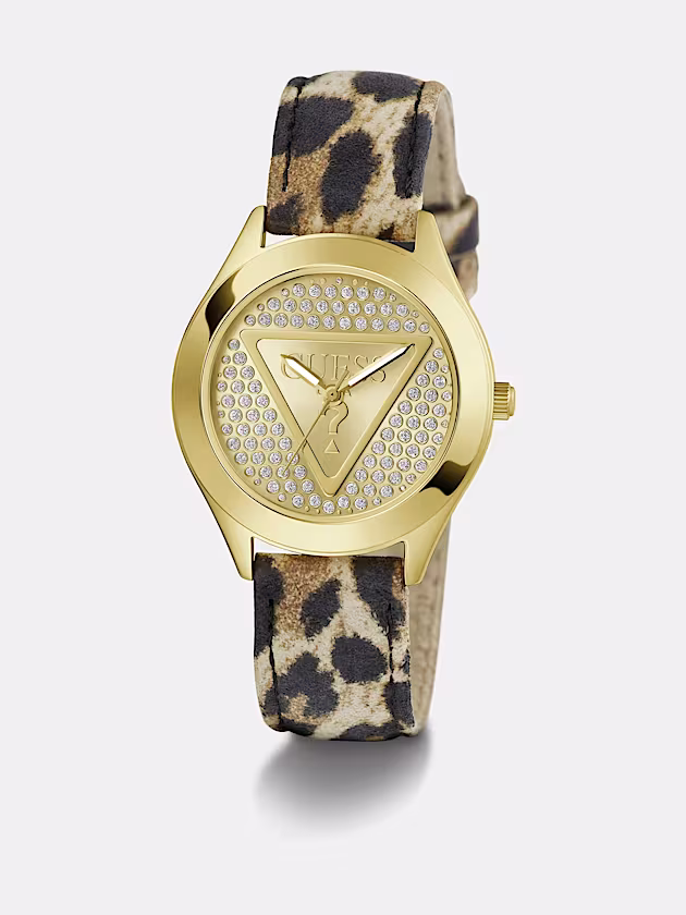 Crystal appliqué analogue watch - GUESS