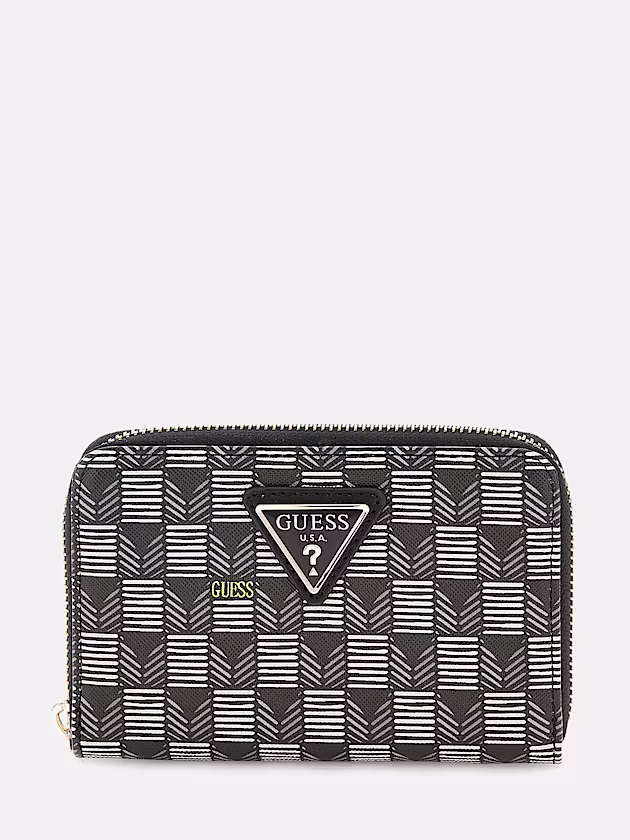 G Wave geometric-print mini wallet - GUESS