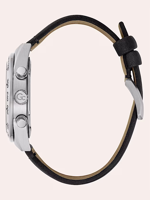 GC leather chronograph watch - GUESS
