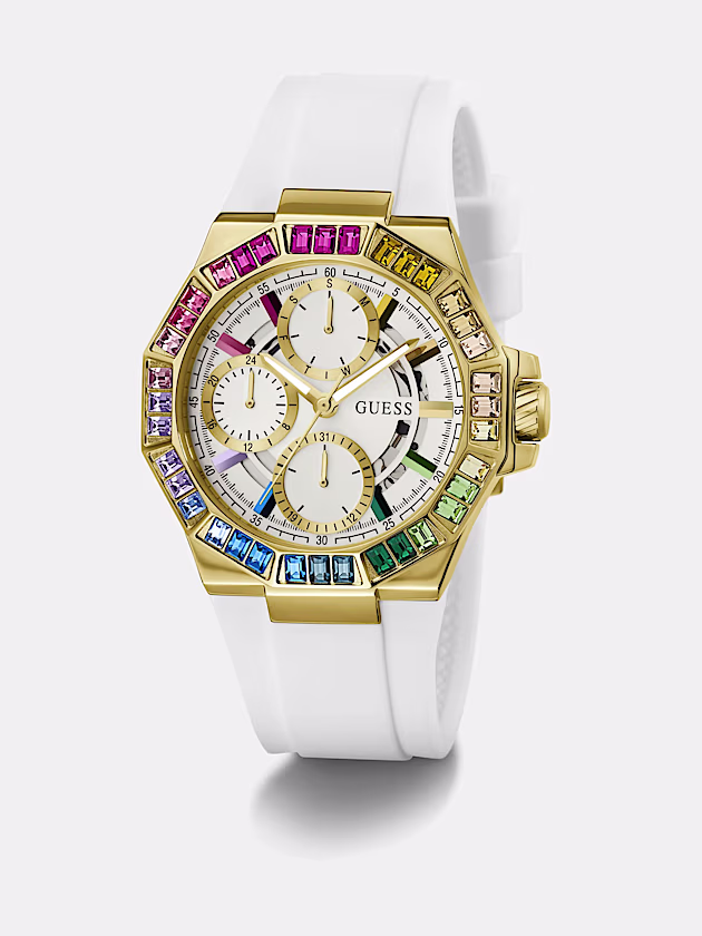 Multi-function crystal watch - GUESS