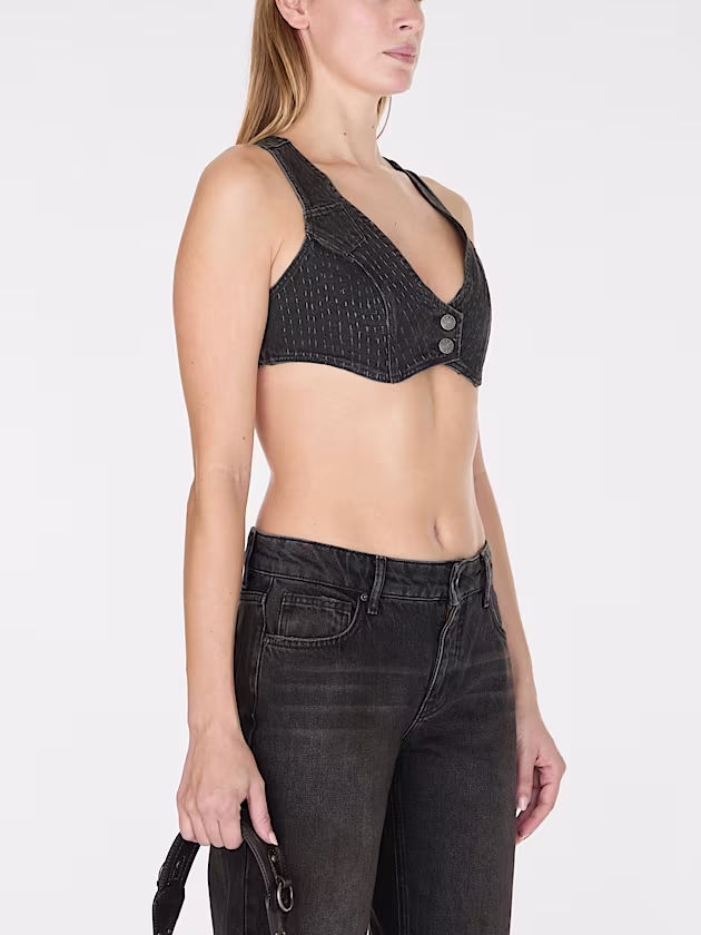 Cropped denim top - GUESS