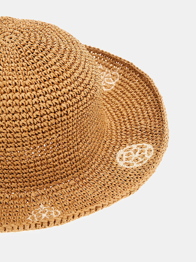 Charm-detail wide-brimmed hat - GUESS