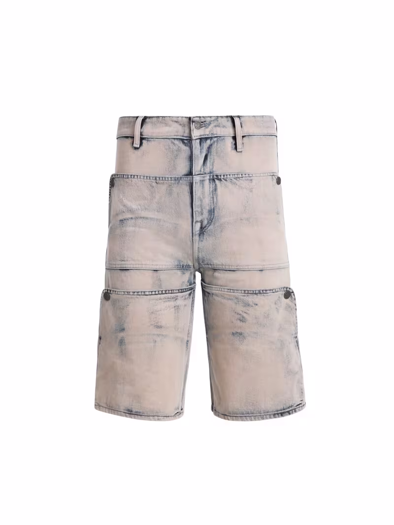 Mid rise relaxed denim shorts - GUESS