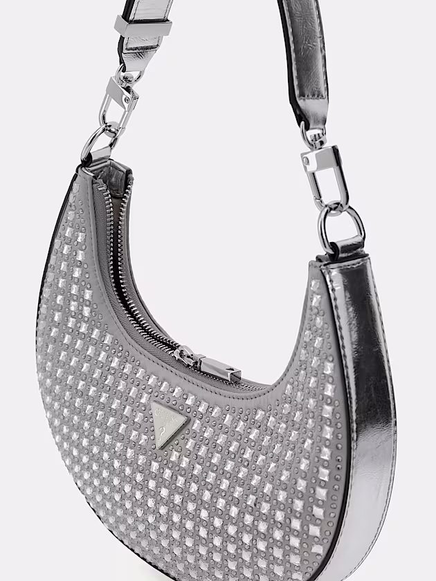 Lua Crystal-Appliqué Hobo - GUESS