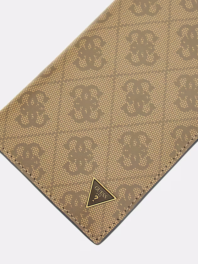 Lyon genuine leather mini wallet - GUESS