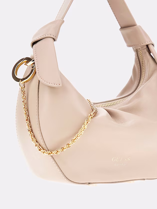 Jolie Genuine Leather Mini Crescent Bag - GUESS