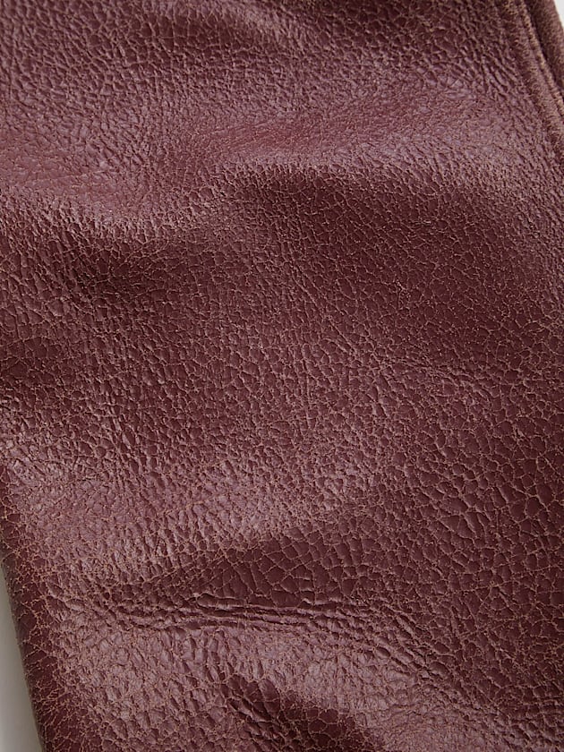 Mid rise flared leather pant - GUESS