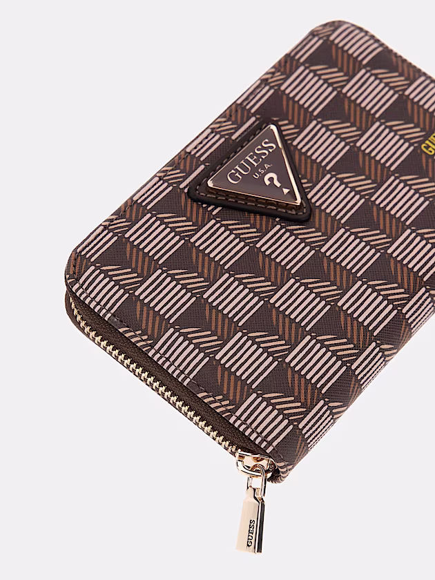 G Wave geometric-print mini wallet - GUESS