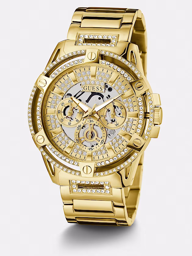 Multi-function crystal watch - GUESS
