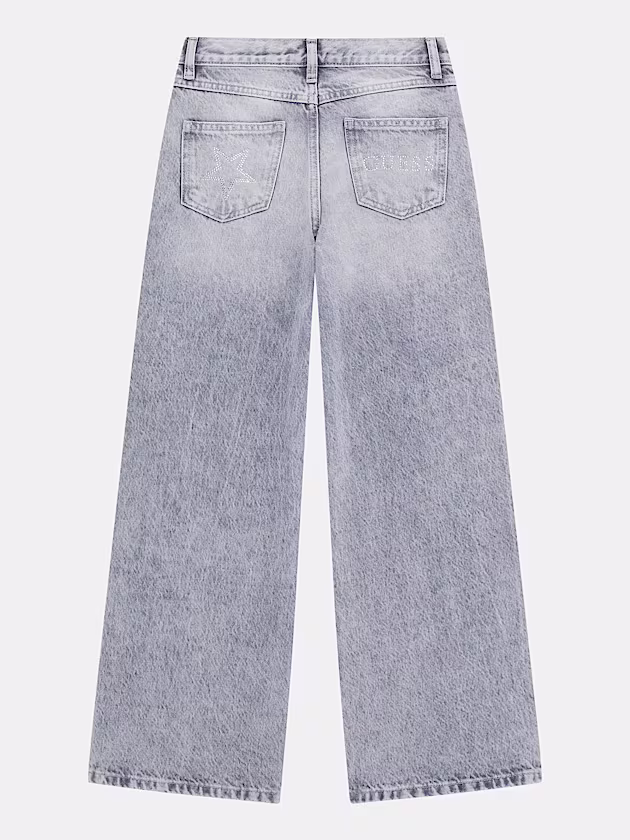 Wide leg rhinestones jeans - GUESS