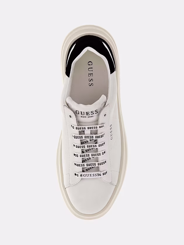 Elba sneakers with branded laces - GUESS