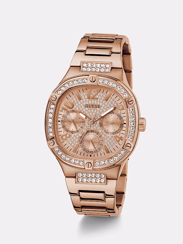 Multi-function crystal watch - GUESS