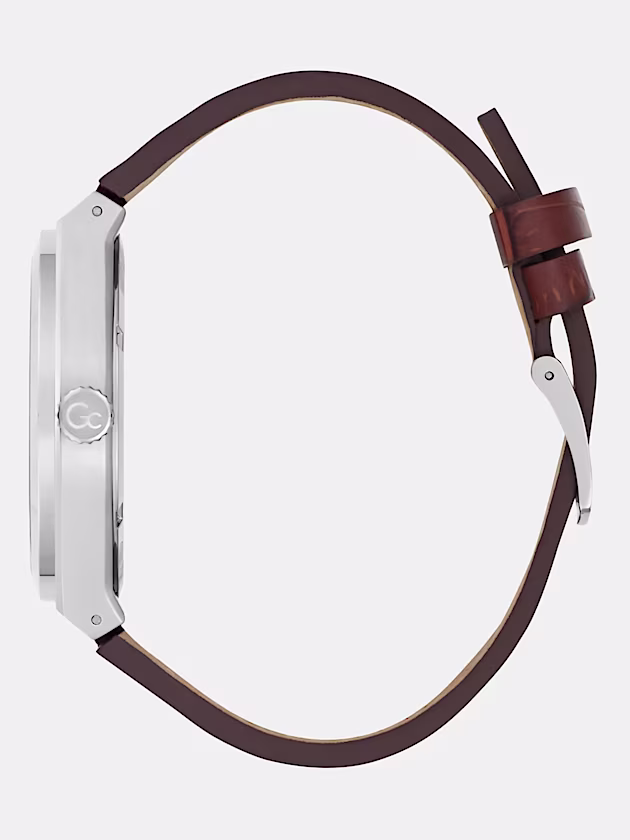 GC leather chronograph watch - GUESS