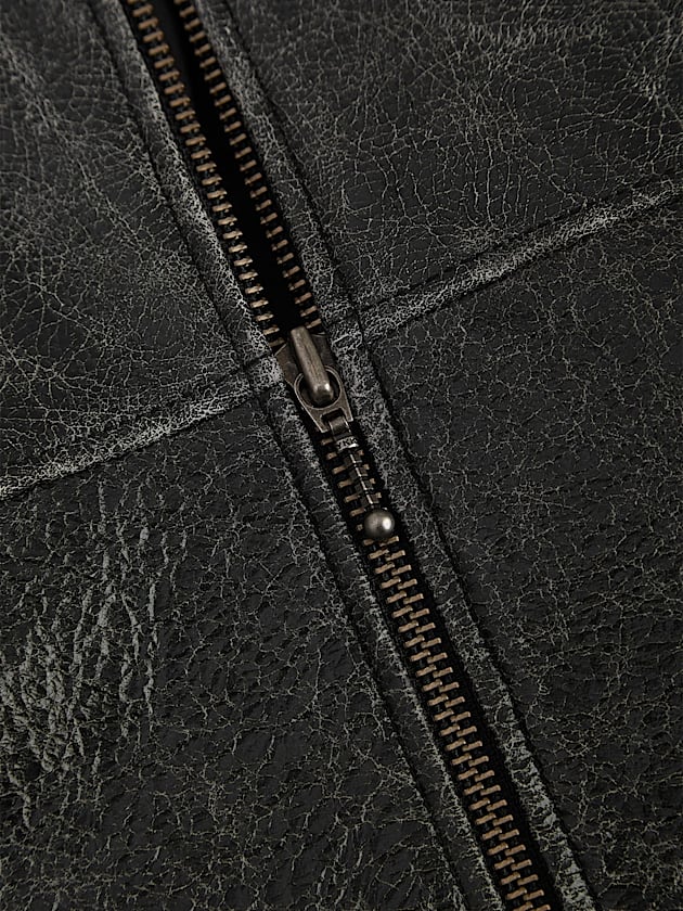 Crackle leather jacket - GUESS