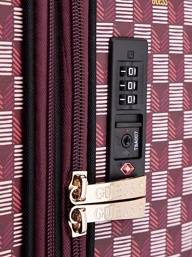 Wilder Logo Jet Set large trolley - GUESS