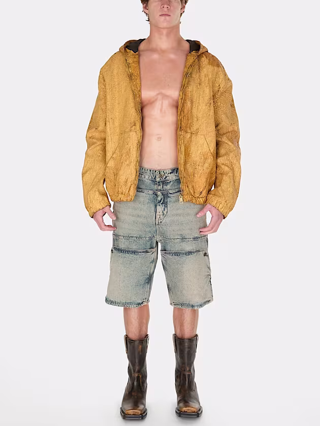 Regular utility denim short - GUESS