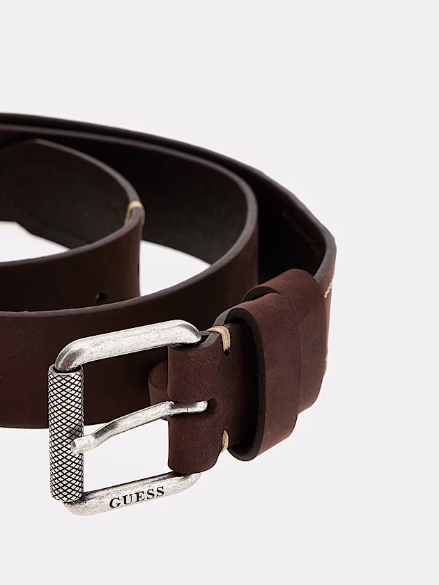 Aveio Genuine Leather Belt - GUESS