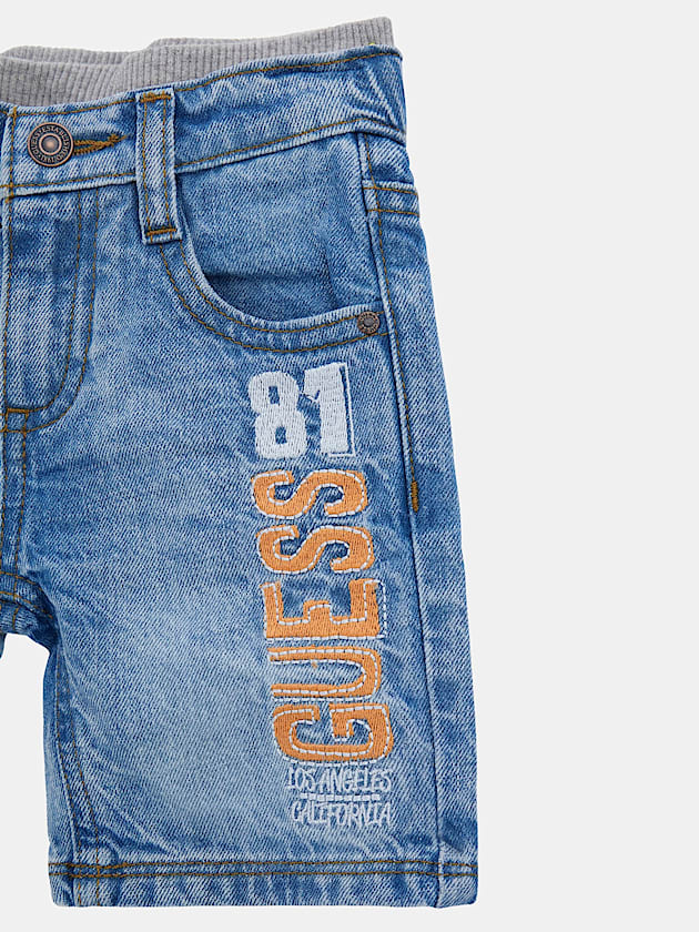 Linen jeans shorts - GUESS