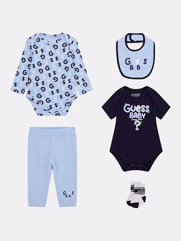 Bodies, socks, bib and pants set - GUESS