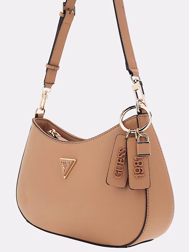 Noelle Saffiano Shoulder Bag - GUESS
