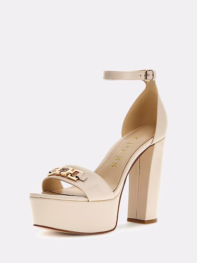 Settle genuine leather sandal - GUESS