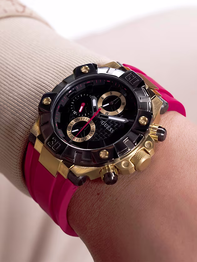 Silicone multi-function watch - GUESS