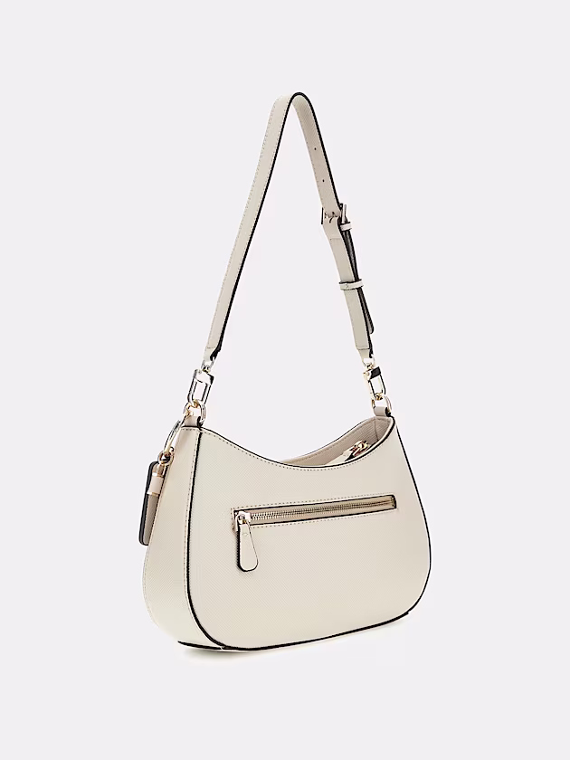 Noelle Saffiano Shoulder Bag - GUESS