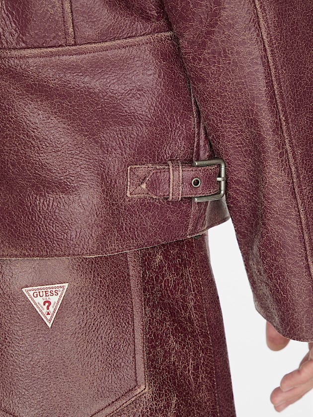 Genuine leather jacket - GUESS