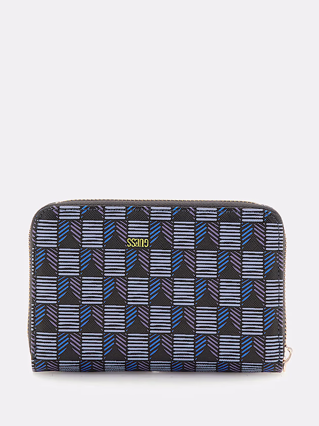 G Wave geometric-print mini wallet - GUESS