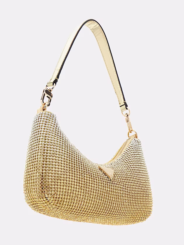 Zalina Rhinestone Mini Shoulder Bag - GUESS