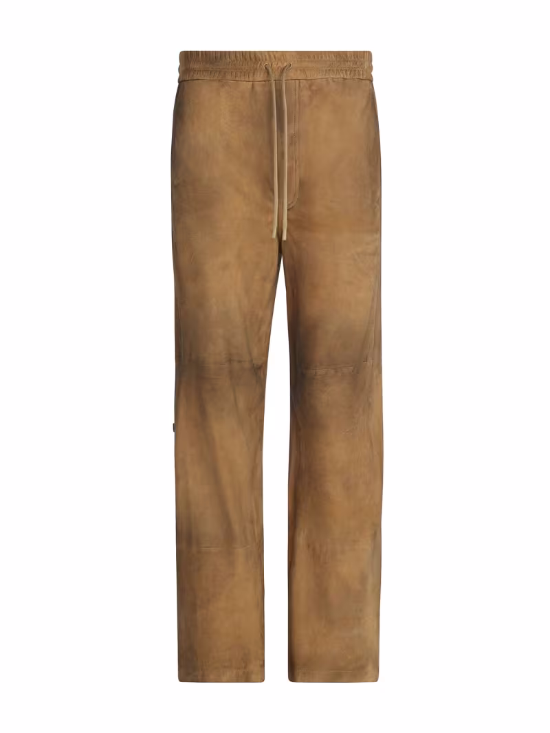 Leather regular pants - GUESS